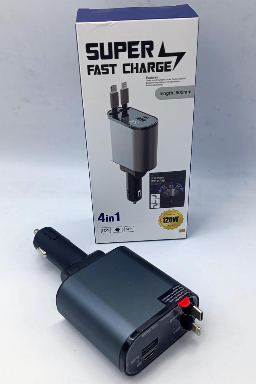 4 in 1 retractable charger